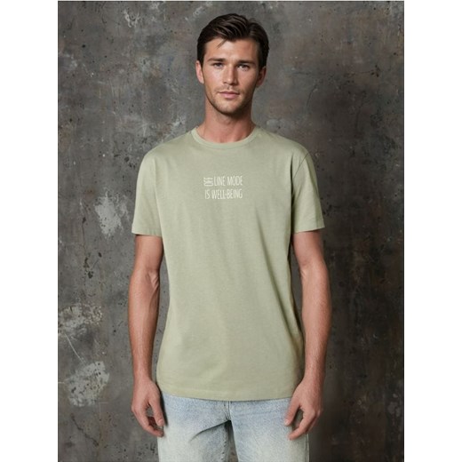 Sinsay - Koszulka - zielony ze sklepu Sinsay w kategorii T-shirty męskie - zdjęcie 184904077