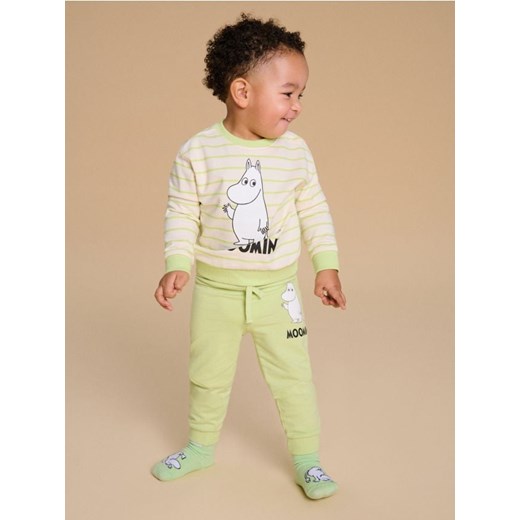 Sinsay - Spodnie dresowe The Moomins - zielony ze sklepu Sinsay w kategorii Spodnie i półśpiochy - zdjęcie 184904146