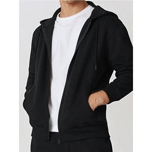Sinsay - Bluza z kapturem - czarny ze sklepu Sinsay w kategorii Bluzy męskie - zdjęcie 184904197