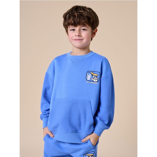 Sinsay - Bluza z nadrukiem - niebieski ze sklepu Sinsay w kategorii Bluzy chłopięce - zdjęcie 184904269