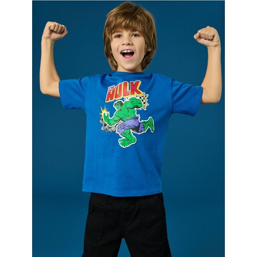 Sinsay - Koszulka Hulk - mid blue ze sklepu Sinsay w kategorii T-shirty chłopięce - zdjęcie 184904285
