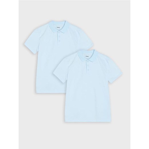Sinsay - Koszulka polo 2 pack - błękitny ze sklepu Sinsay w kategorii T-shirty chłopięce - zdjęcie 184904676