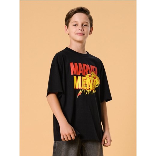 Sinsay - Koszulka z nadrukiem na plecach Marvel - czarny ze sklepu Sinsay w kategorii T-shirty chłopięce - zdjęcie 184904745