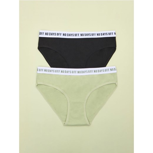 Sinsay - Majtki 2 pack - zielony ze sklepu Sinsay w kategorii Majtki damskie - zdjęcie 184904815