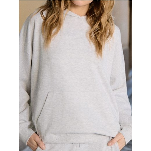 Sinsay - Bluza hoodie z kieszenią - szary ze sklepu Sinsay w kategorii Bluzy damskie - zdjęcie 184904968