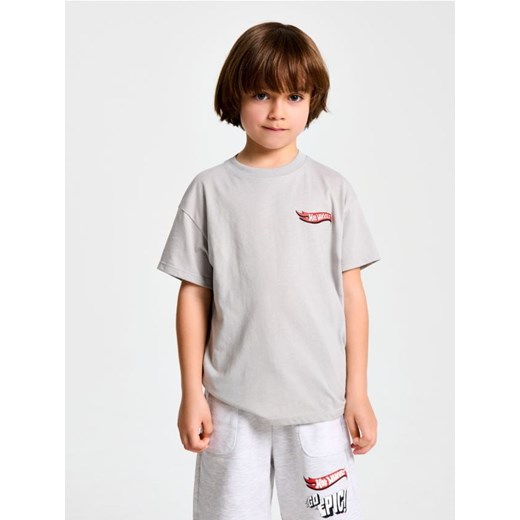 Sinsay - Koszulka Hot Wheels - szary ze sklepu Sinsay w kategorii T-shirty chłopięce - zdjęcie 184905149