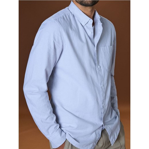 Sinsay - Koszula slim fit - szary ze sklepu Sinsay w kategorii Koszule męskie - zdjęcie 184905155