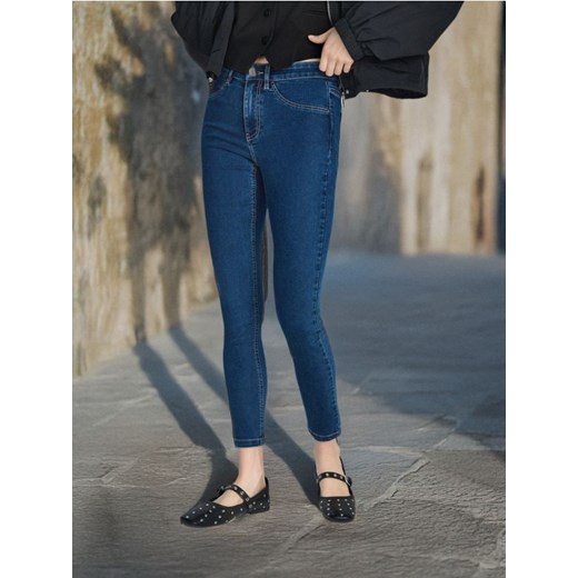 Sinsay - Jeansy skinny - granatowy ze sklepu Sinsay w kategorii Jeansy damskie - zdjęcie 184905317