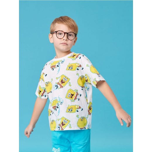 Sinsay - Koszulka SpongeBob - biały ze sklepu Sinsay w kategorii T-shirty chłopięce - zdjęcie 184905467