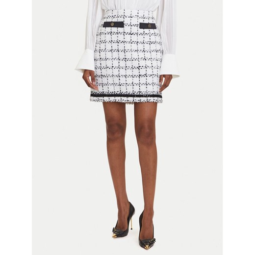 KARL LAGERFELD Spódnica mini A3W12019 Écru Regular Fit ze sklepu MODIVO w kategorii Spódnice - zdjęcie 184906009