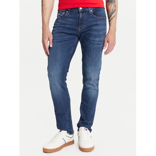 Tommy Jeans Jeansy Scanton DM0DM21890 Granatowy Slim Fit ze sklepu MODIVO w kategorii Jeansy męskie - zdjęcie 184906035