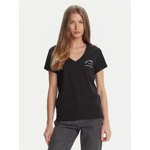KARL LAGERFELD T-Shirt A3W17104 Czarny Regular Fit ze sklepu MODIVO w kategorii Bluzki damskie - zdjęcie 184906055