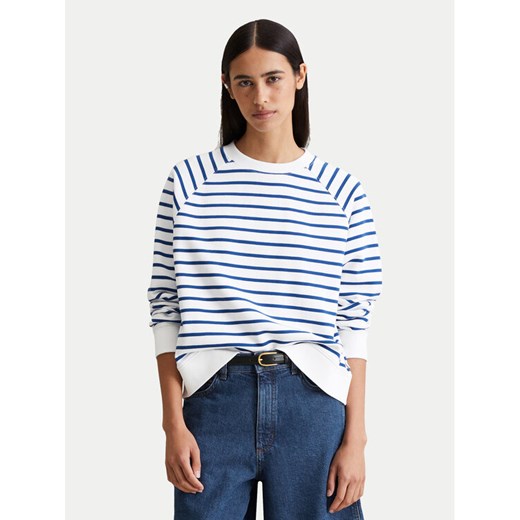 Marc O'Polo Denim Bluza 500 0006 574 Niebieski Oversize ze sklepu MODIVO w kategorii Bluzy damskie - zdjęcie 184906096