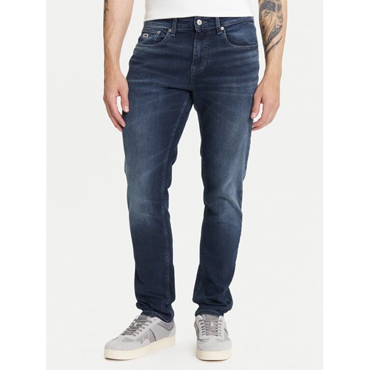 Tommy Jeans Jeansy Scanton DM0DM21899 Granatowy Slim Fit ze sklepu MODIVO w kategorii Jeansy męskie - zdjęcie 184906135