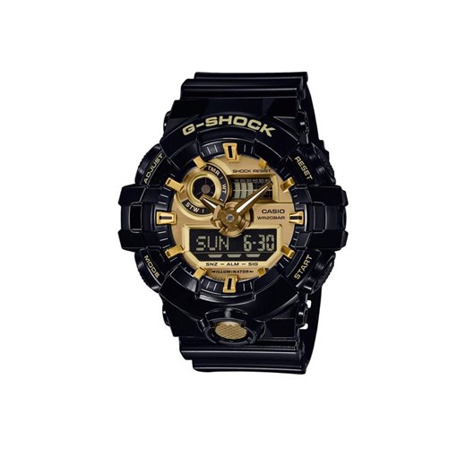G-Shock Zegarek GA-710GB-1AER Czarny ze sklepu MODIVO w kategorii Zegarki - zdjęcie 184906155