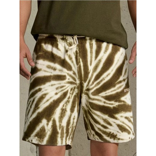 Sinsay - Szorty tie-dye - khaki ze sklepu Sinsay w kategorii Spodenki męskie - zdjęcie 184915017