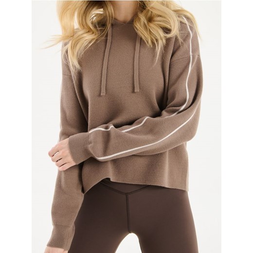 Sinsay - Sweter z kapturem - brązowy Sinsay S Sinsay