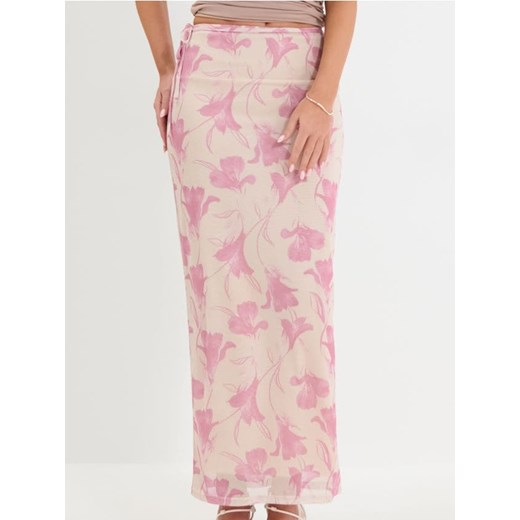 Sinsay - Dopasowana spódnica maxi w kwiaty - wielobarwny ze sklepu Sinsay w kategorii Spódnice - zdjęcie 184915369