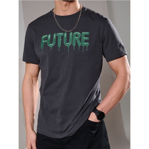 Sinsay - Koszulka - szary ze sklepu Sinsay w kategorii T-shirty męskie - zdjęcie 184915875