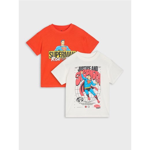 Sinsay - Koszulki 2 pack Superman - wielobarwny ze sklepu Sinsay w kategorii T-shirty chłopięce - zdjęcie 184915985