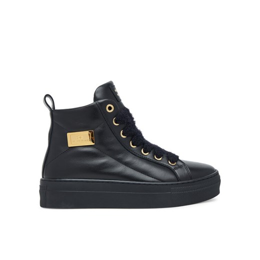 Botki Elisabetta Franchi High Top Lace UP F4-A9E-0362-1251930 S Czarny ze sklepu eobuwie.pl w kategorii Buty zimowe dziecięce - zdjęcie 184916379