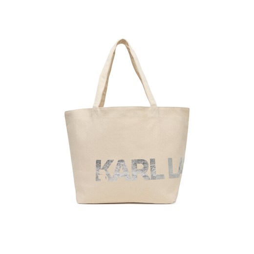 Torebka KARL LAGERFELD A1W50060 Beżowy ze sklepu eobuwie.pl w kategorii Torby Shopper bag - zdjęcie 184916496