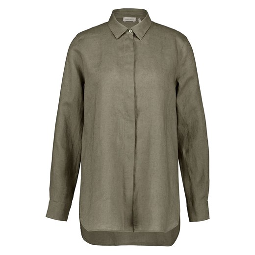Gerry Weber Lniana bluzka w kolorze khaki ze sklepu Limango Polska w kategorii Koszule damskie - zdjęcie 184918068