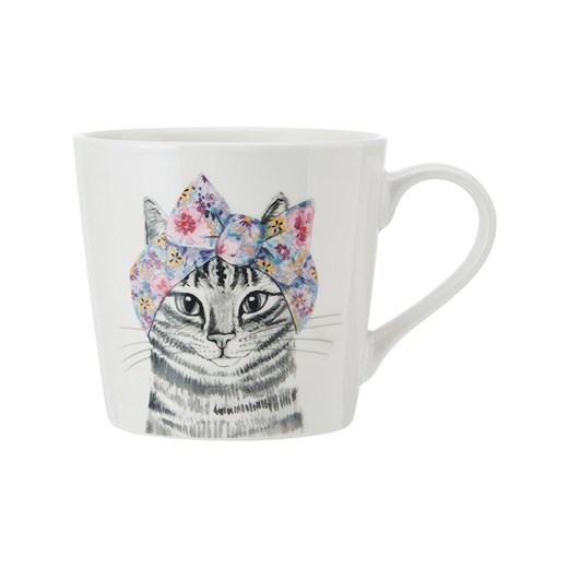 Mikasa Kubek &quot;Cat&quot; w kolorze biało-szarym - 380 ml ze sklepu Limango Polska w kategorii Naczynia - zdjęcie 184918487