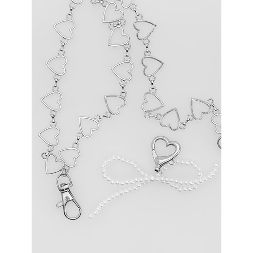 Reserved - Naszyjnik w serca - ciemnoszary Reserved ONE SIZE Reserved