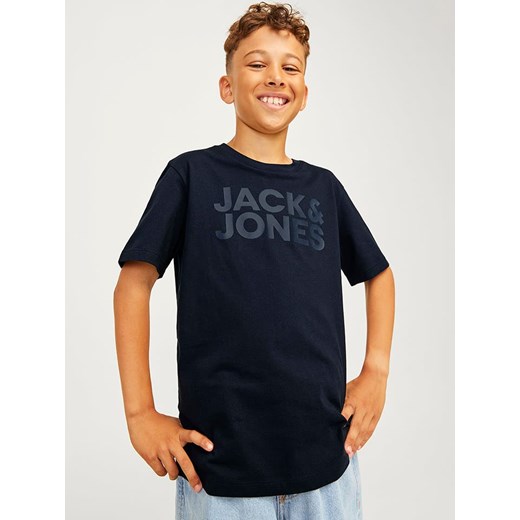 JACK &amp; JONES Junior Koszulka w kolorze granatowym ze sklepu Limango Polska w kategorii T-shirty chłopięce - zdjęcie 184919256