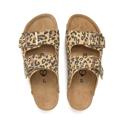 billowy Klapki w kolorze beżowo-brązowym Billowy 41 wyprzedaż Limango Polska