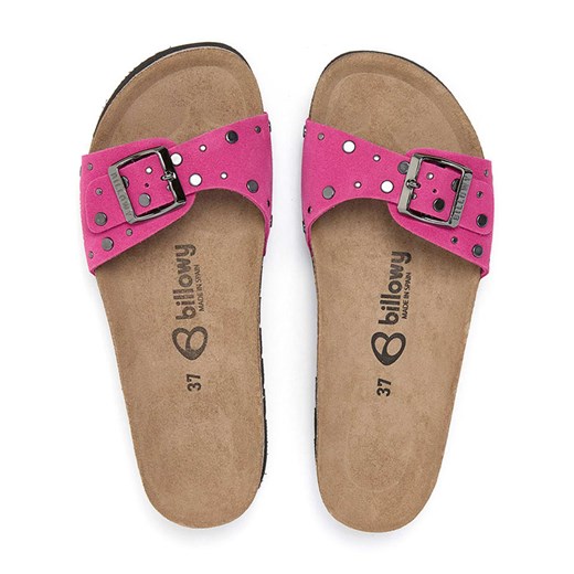 billowy Skórzane klapki w kolorze różowym Billowy 39 promocja Limango Polska