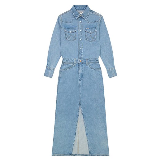 Wrangler Sukienka dżinsowa w kolorze błękitnym Wrangler S wyprzedaż Limango Polska