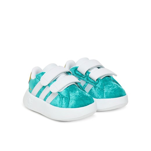 adidas Sneakersy Disney Jasmine Grand Court 2.0 JR4920 Turkusowy ze sklepu MODIVO w kategorii Buty sportowe dziecięce - zdjęcie 184920338