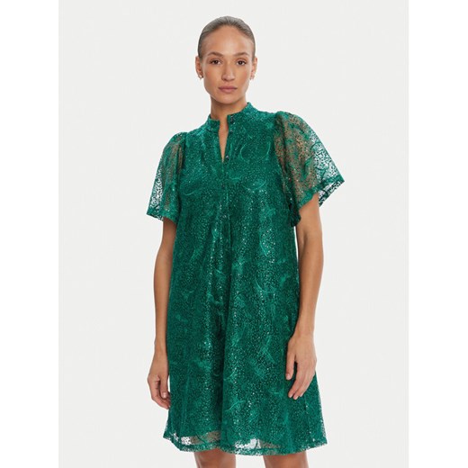 Bruuns Bazaar Sukienka koktajlowa Palm Philly BBW4541 Zielony Loose Fit ze sklepu MODIVO w kategorii Sukienki - zdjęcie 184920948