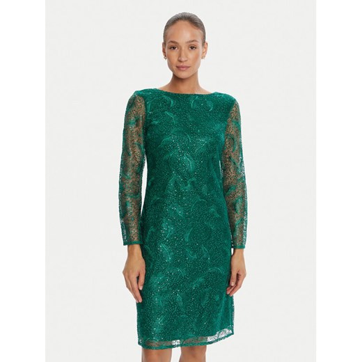 Bruuns Bazaar Sukienka koktajlowa Palm Yvona BBW4542 Zielony Regular Fit ze sklepu MODIVO w kategorii Sukienki - zdjęcie 184920955