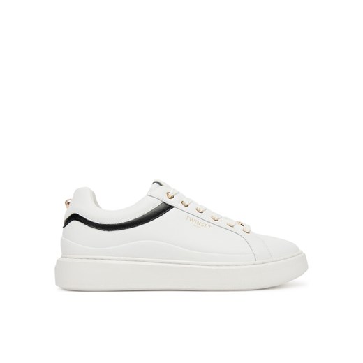 TWINSET Sneakersy 252TCP020 Biały ze sklepu MODIVO w kategorii Buty sportowe damskie - zdjęcie 184920975