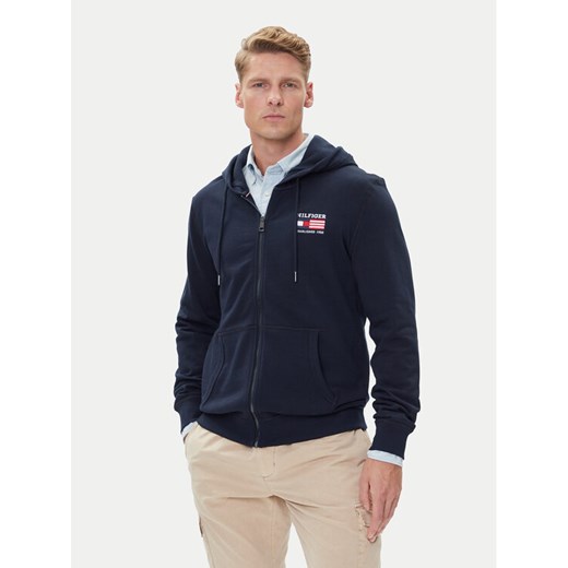Tommy Hilfiger Bluza American MW0MW39691 Granatowy Regular Fit ze sklepu MODIVO w kategorii Bluzy męskie - zdjęcie 184921006