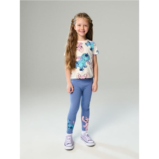 Sinsay - Legginsy 2 pack Stitch - fioletowy ze sklepu Sinsay w kategorii Spodnie dziewczęce - zdjęcie 184923635