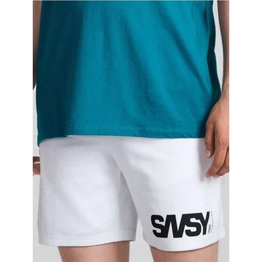 Sinsay - Szorty z kieszeniami na zamek - biały ze sklepu Sinsay w kategorii Spodenki męskie - zdjęcie 184923699