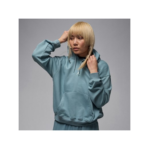 Damska dzianinowa bluza z kapturem Dri-FIT Jordan Sport Crossover - Szary ze sklepu Nike poland w kategorii Bluzy damskie - zdjęcie 184925155