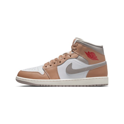 Buty męskie Air Jordan 1 Mid - Brązowy ze sklepu Nike poland w kategorii Buty sportowe męskie - zdjęcie 184925197