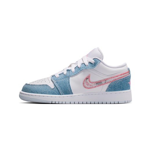Buty dla dużych dzieci Air Jordan 1 Low SE - Niebieski ze sklepu Nike poland w kategorii Buty sportowe dziecięce - zdjęcie 184925199