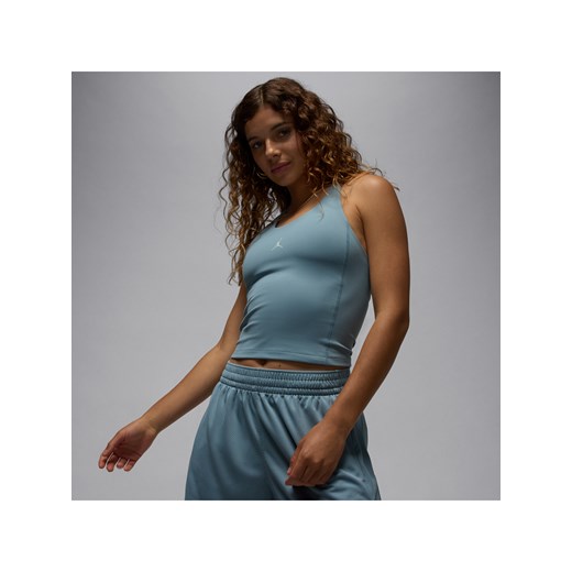Damska koszulka bez rękawów Dri-FIT Jordan Sport - Szary ze sklepu Nike poland w kategorii Bluzki damskie - zdjęcie 184925335