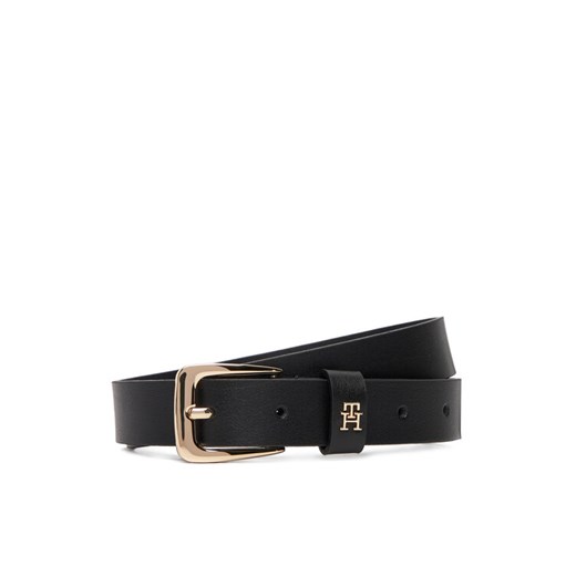 Pasek Damski Tommy Hilfiger Th Libre 2.5 AW0AW17767 Czarny ze sklepu eobuwie.pl w kategorii Paski damskie - zdjęcie 184927778