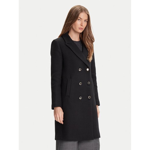 Rinascimento Płaszcz wełniany CFC0126118003 Czarny Regular Fit ze sklepu MODIVO w kategorii Płaszcze damskie - zdjęcie 184928135
