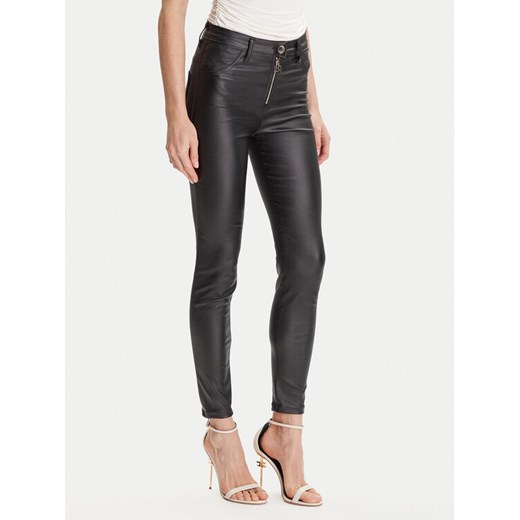 Rinascimento Spodnie z imitacji skóry CFC0126158003 Czarny Skinny Fit ze sklepu MODIVO w kategorii Spodnie damskie - zdjęcie 184928138