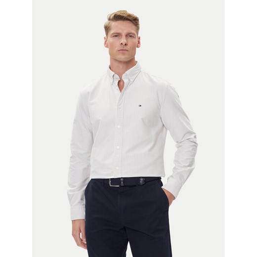 Tommy Hilfiger Koszula Heritage Oxford MW0MW36238 Beżowy Regular Fit ze sklepu MODIVO w kategorii Koszule męskie - zdjęcie 184928185