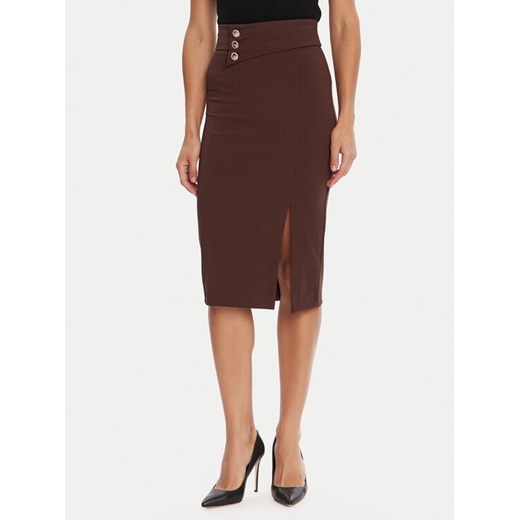 Rinascimento Spódnica ołówkowa CFC0126167003 Brązowy Slim Fit ze sklepu MODIVO w kategorii Spódnice - zdjęcie 184928189