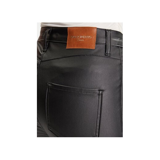 Rinascimento Spodnie z imitacji skóry CFC0126158003 Czarny Skinny Fit Rinascimento S MODIVO